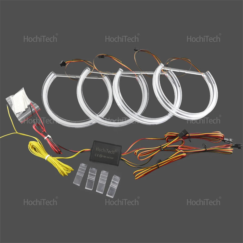 Ampoules LED Angel Eyes RVB BMW Série 3 5 7 E36 E46 E39 E38 - vue arrière - Becquet Voiture