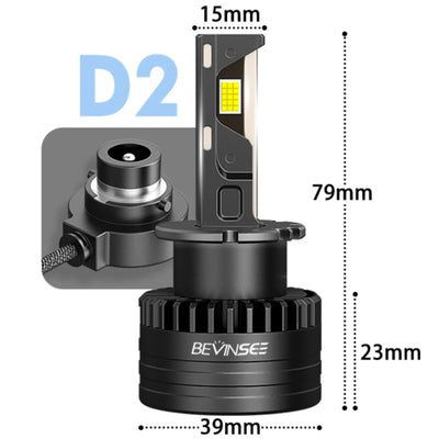 Ampoules LED D1S D2S D3S D5S VW BMW Mercedes 80W 8000LM - détail du montage - Becquet Voiture
