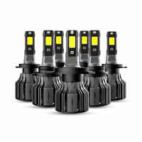 Ampoules LED H1 H4 H7 H8 H9 H11 6000K 72W Canbus (Kit) - vue de face - Becquet Voiture