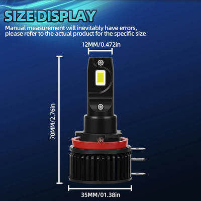 Ampoules LED H15 Canbus CSP Audi BMW Ford Mercedes (2024) - vue de profil - Becquet Voiture