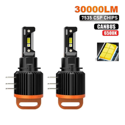 Ampoules LED H15 Canbus Volkswagen Golf 6 MK3 BMW Mercedes - vue de face - Becquet Voiture