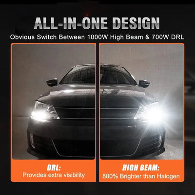 Ampoules LED H15 Canbus Volkswagen Golf 6 MK3 BMW Mercedes - vue de trois-quarts - Becquet Voiture