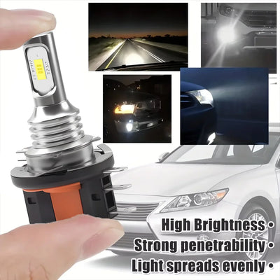 Ampoules LED H15 Canbus VW Golf MK6 BMW Mercedes Audi DRL - vue de trois-quarts - Becquet Voiture