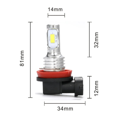Ampoules LED H7 H11 9005 9006 H4 Universelles - vue de profil - Becquet Voiture