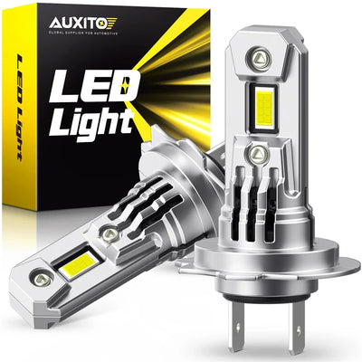 Ampoules LED H7 Turbo CSP Mercedes W211 W203 100W 20000LM - vue de face - Becquet Voiture