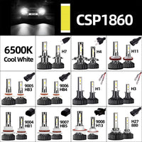 INFITARY LED-Lampen CANBUS H7 H4 H11 6500K Universal - Studio-Packshot - Becquet Voiture