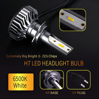 INFITARY LED-Lampen CANBUS H7 H4 H11 6500K Universal - Dreiviertelansicht - Becquet Voiture