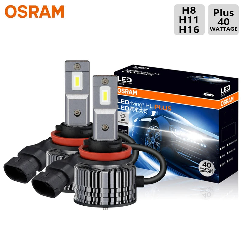 Ampoules LED OSRAM H4 H7 H8 H11 HB3 HB4 6000K 80W - en situation - Becquet Voiture