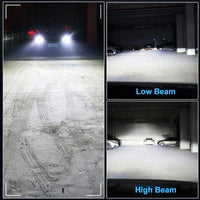 Universelle LED-Scheinwerferlampen mit Canbus H7 H4 H11 9005 9006 - Rückansicht - Becquet Voiture