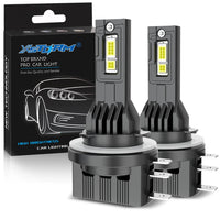 Ampoules Phares LED H4 H7 H15 Canbus Volkswagen BMW Mercedes Audi - vue de face - Becquet Voiture