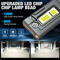 Ampoules Phares LED H4 H7 H15 Canbus Volkswagen BMW Mercedes Audi - vue de profil - Becquet Voiture