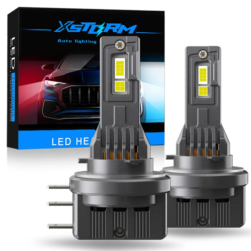 Ampoules Phares LED H4 H7 H15 Canbus Volkswagen BMW Mercedes Audi - vue rapprochée - Becquet Voiture