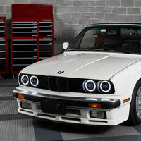 Anneaux Angel Eyes LED BMW Série 3 E30 1982-1994 - vue de face - Becquet Voiture