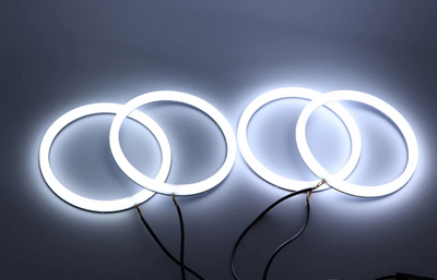 Anneaux LED Angel Eyes pour BMW Série 5 E34 - vue arrière - Becquet Voiture