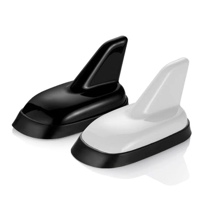 Antenne Requin Audi VW Style 11.5cm Noir Blanc - vue arrière - Becquet Voiture