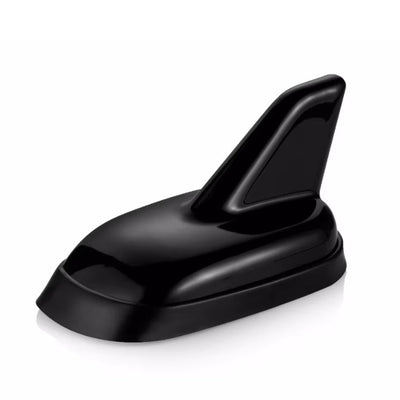 Antenne Requin Audi VW Style 11.5cm Noir Blanc - vue de face - Becquet Voiture