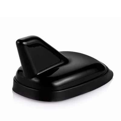 Antenne Requin Audi VW Style 11.5cm Noir Blanc - vue de profil - Becquet Voiture