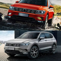 Antibrouillard LED DRL VW Tiguan 2017-2019 Blanc Jaune - packshot studio - Becquet Voiture