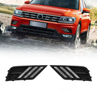 Antibrouillard LED DRL VW Tiguan 2017-2019 Blanc Jaune - vue de face - Becquet Voiture