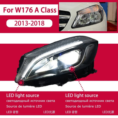 Antibrouillard LED Mercedes Classe A W176 2013-2018 - vue rapprochée - Becquet Voiture