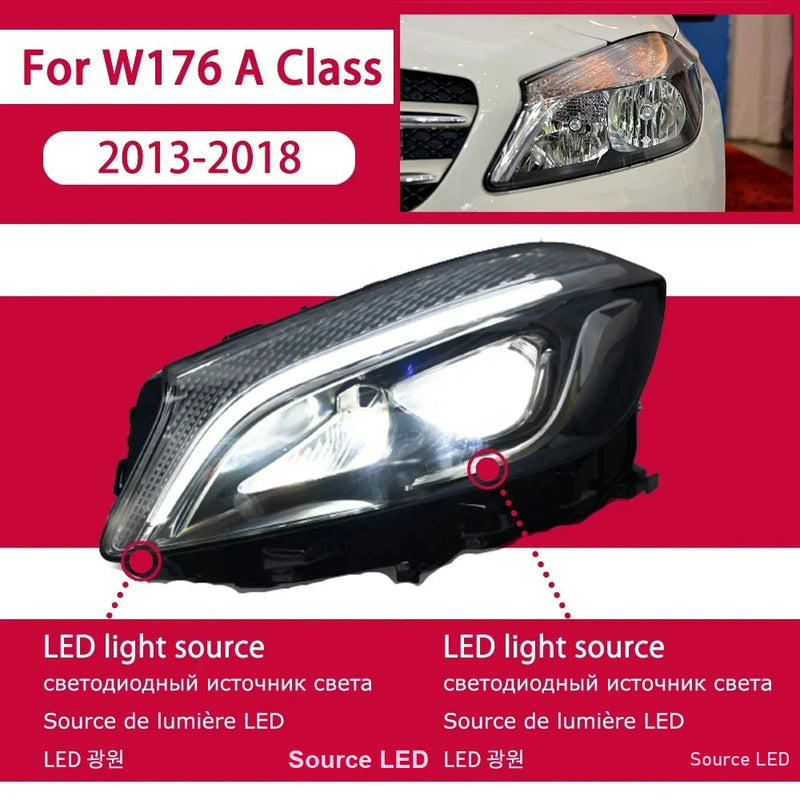 Antibrouillard LED Mercedes Classe A W176 2013-2018 - vue rapprochée - Becquet Voiture
