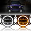 Antibrouillards LED DRL Jeep Wrangler JK Dodge Charger