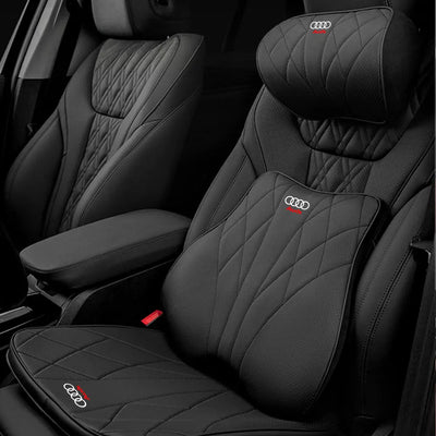 Appui-tete Memoire de Forme Audi A3 A4 A6 Q3 S Line - installé sur véhicule - Becquet Voiture