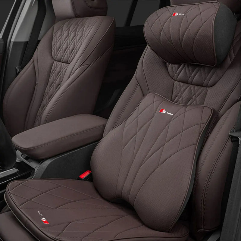 Appui-tete Memoire de Forme Audi A3 A4 A6 Q3 S Line - packshot studio - Becquet Voiture