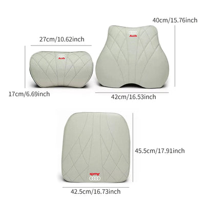 Appui-tete Memoire de Forme Audi A3 A4 A6 Q3 S Line - vue de profil - Becquet Voiture