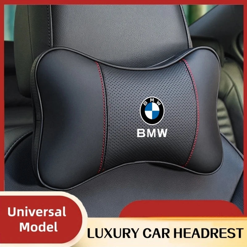 Appuie-Tête BMW Coussin de Nuque avec Logo - vue de face - Becquet Voiture