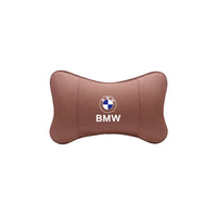 Appuie-Tête BMW en Cuir Coussin de Nuque - détail du montage - Becquet Voiture