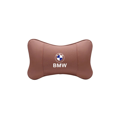 Appuie-Tête BMW en Cuir Coussin de Nuque - détail du montage - Becquet Voiture