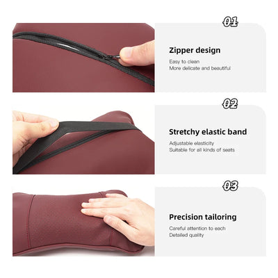 Appuie-Tête BMW en Cuir Coussin de Nuque - installé sur véhicule - Becquet Voiture