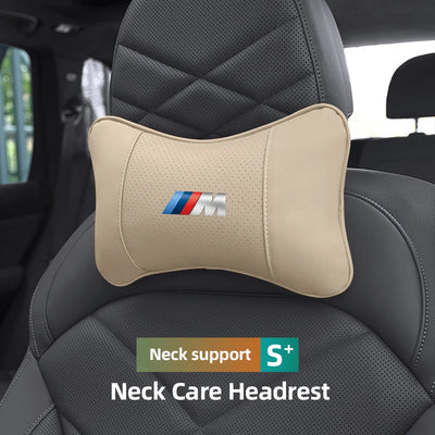 Appuie-Tête BMW en Cuir Coussin de Nuque - vue arrière - Becquet Voiture
