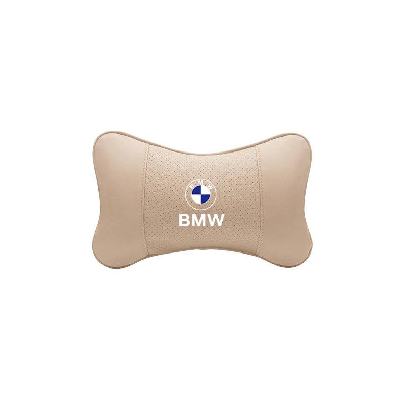 Appuie-Tête BMW en Cuir Coussin de Nuque - vue de face 2 - Becquet Voiture