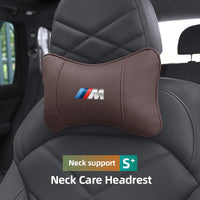 Appuie-Tête BMW en Cuir Coussin de Nuque - vue de profil - Becquet Voiture