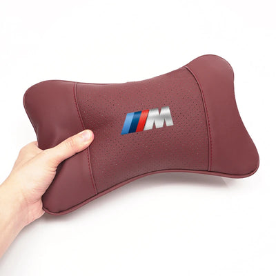 Appuie-Tête BMW en Cuir Coussin de Nuque - vue de trois-quarts - Becquet Voiture