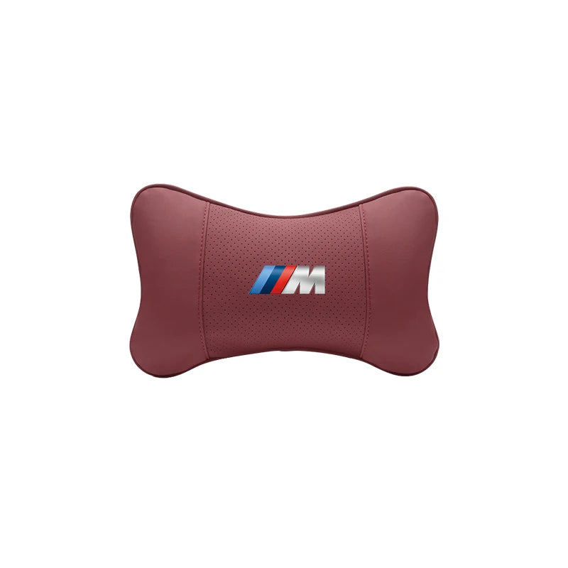 Appuie-Tête BMW en Cuir Coussin de Nuque - vue rapprochée - Becquet Voiture