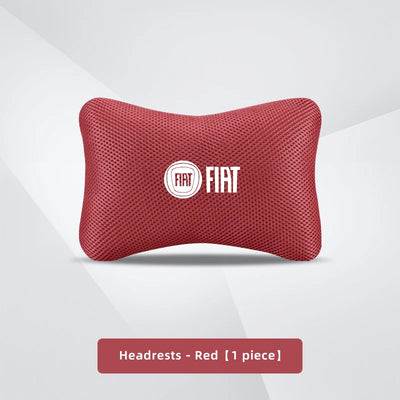 Appuie-Tête Fiat Coussin de Nuque Respirant - détail du montage - Becquet Voiture