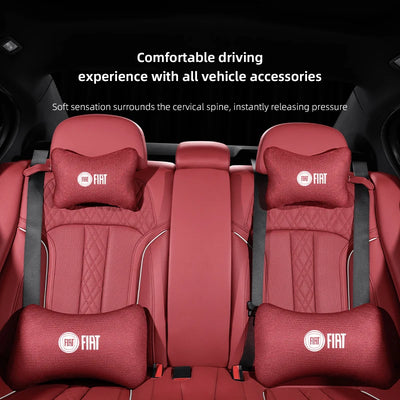Appuie-Tête Fiat Coussin de Nuque Respirant - installé sur véhicule - Becquet Voiture