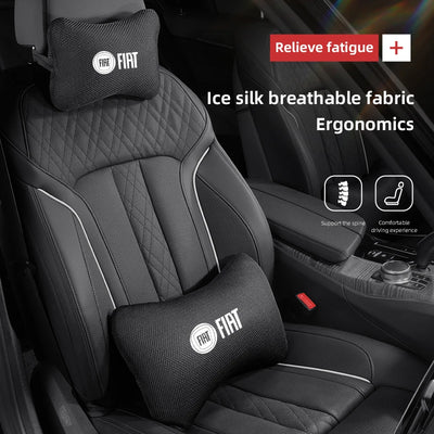 Appuie-Tête Fiat Coussin de Nuque Respirant - vue arrière - Becquet Voiture