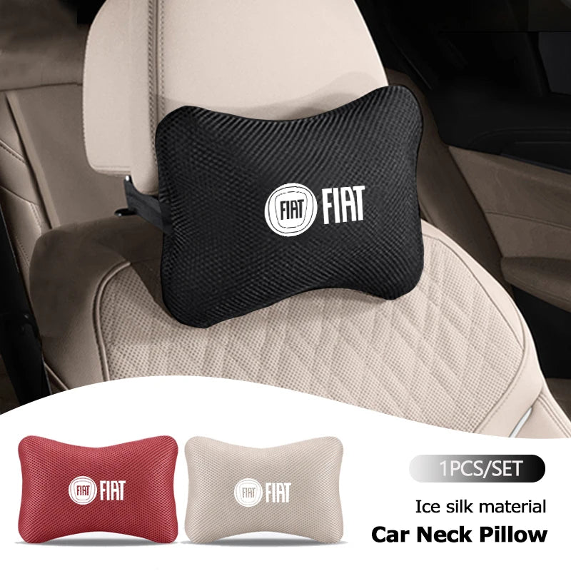Appuie-Tête Fiat Coussin de Nuque Respirant - vue de face - Becquet Voiture