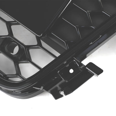 Audi A5/S5 B8 2008-2012 Calandre Sport Alvéolée Noir Brillant Style - vue de dessus - Becquet Voiture