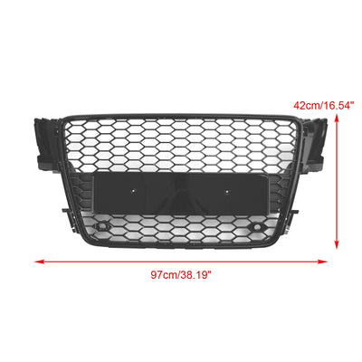 Audi A5/S5 B8 2008-2012 Calandre Sport Alvéolée Noir Brillant Style - vue de profil - Becquet Voiture