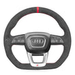 Couvre Volant Audi B9.5 Méplat Alcantara Cuir