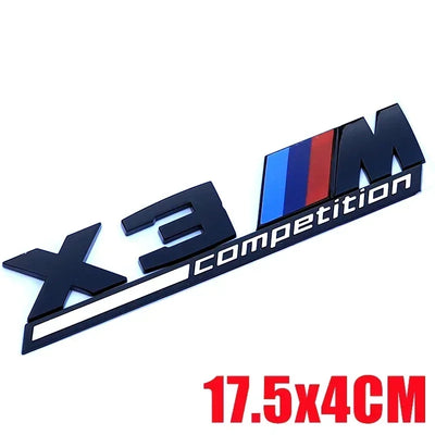 Autocollant Badge Coffre BMW X3 X4 X5 X6 - détail du montage - Becquet Voiture
