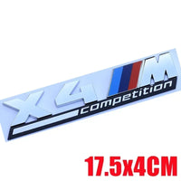 Autocollant Badge Coffre BMW X3 X4 X5 X6 - en situation - Becquet Voiture