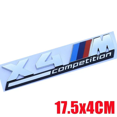 Autocollant Badge Coffre BMW X3 X4 X5 X6 - en situation - Becquet Voiture