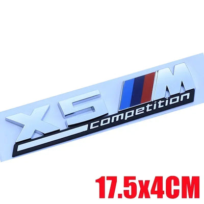 Autocollant Badge Coffre BMW X3 X4 X5 X6 - installé sur véhicule - Becquet Voiture