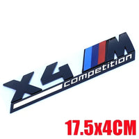 Autocollant Badge Coffre BMW X3 X4 X5 X6 - packshot studio - Becquet Voiture